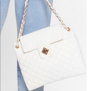 Faux leather crossbody bag